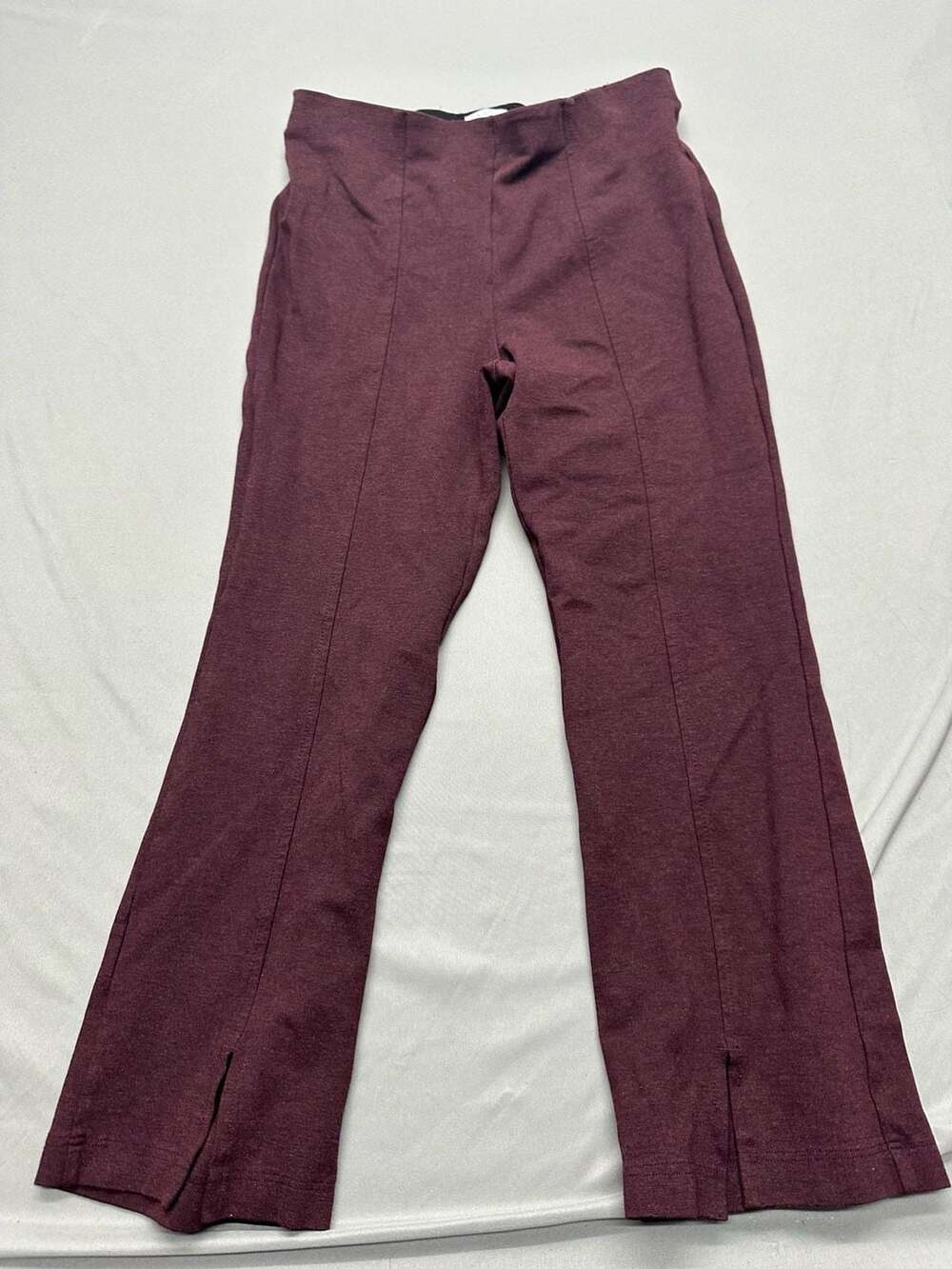 Time and Tru Women's Burgundy Flare Leg Pants Medium 8-10